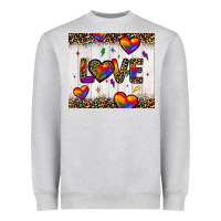 Love Hearts Pride Tumbler Heavyweight Sweatshirt | Teevron
