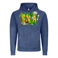 Vintage Denim St. Patricks Day Cna Vintage Hoodie - CowhideDigitalArt