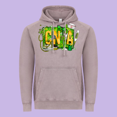 St. Patricks Day Cna Vintage Hoodie Designed By Cowhidedigitalart