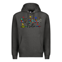 Charcoal Heather au some tribe Premium Hoodie - CowhideDigitalArt