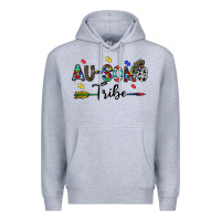 Heather Grey au some tribe Premium Hoodie - CowhideDigitalArt