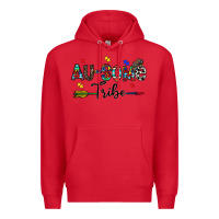 Red au some tribe Premium Hoodie - CowhideDigitalArt