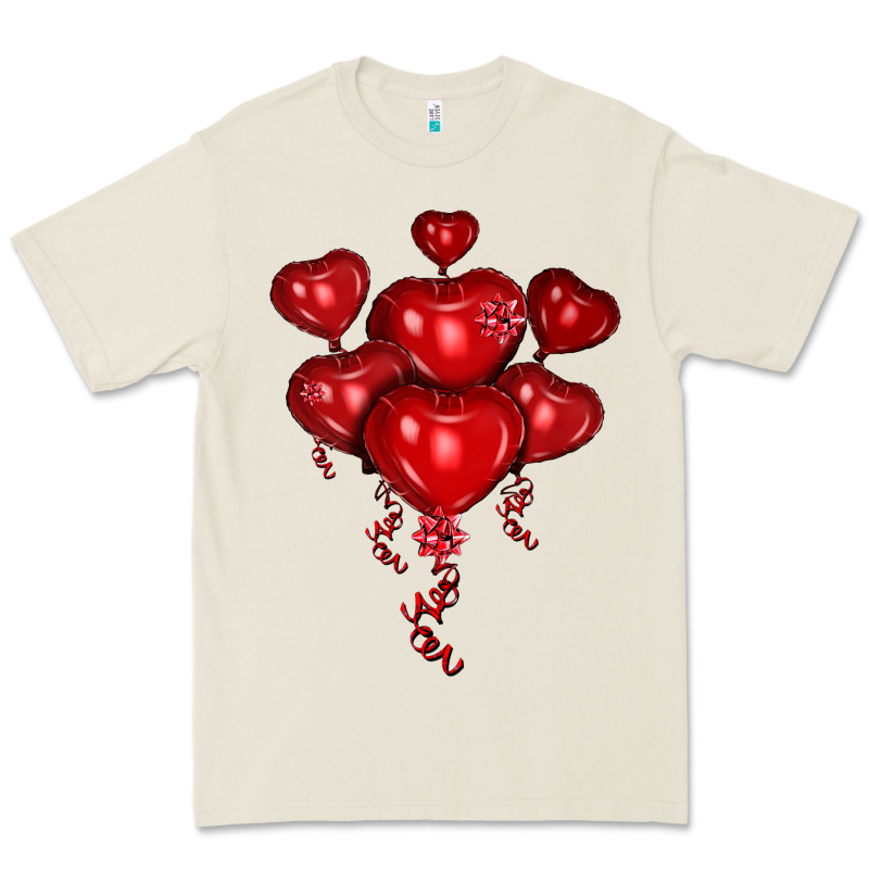 Heart Balloons Olivia Premium Tee by OliviaCreatesArt | Teevron