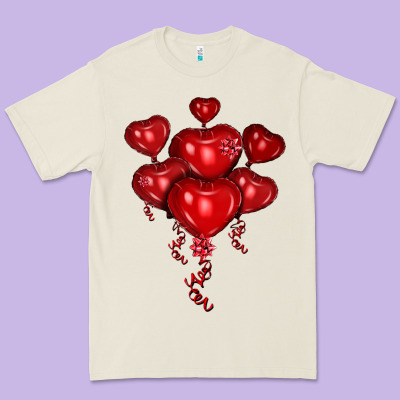 Heart Balloons Olivia Premium Tee Designed By Oliviacreatesart