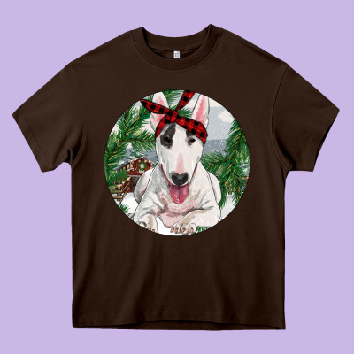 Bull Terrier And Farm Heavy Core Tee Designed By Ranaportraitstore