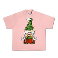 Salmon Christmas Gnome With Gift Urban Heavy Tee - BundleAndBundleShop