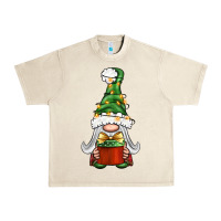 Sandshell Christmas Gnome With Gift Urban Heavy Tee - BundleAndBundleShop