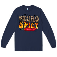 Navy neuro spicy neurodivergence Long Sleeve Tee - LillyAllenDesigns
