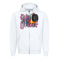 White dibs on the driver Zipper Hoodie - JahusDesignShop
