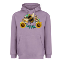 Lavender bee happy honey comb Heavyweight Hoodie - JahusDesignShop