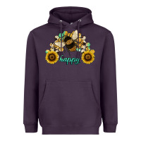 Plum bee happy honey comb Heavyweight Hoodie - JahusDesignShop