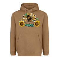 Toasted Coconut bee happy honey comb Heavyweight Hoodie - JahusDesignShop
