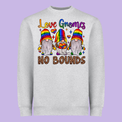 Love Gnomes No Bounds Heavyweight Sweatshirt Designed By Jahusdesignshop