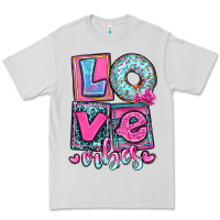 Dove Grey love vibes Premium Tee - OliviaCreatesArt