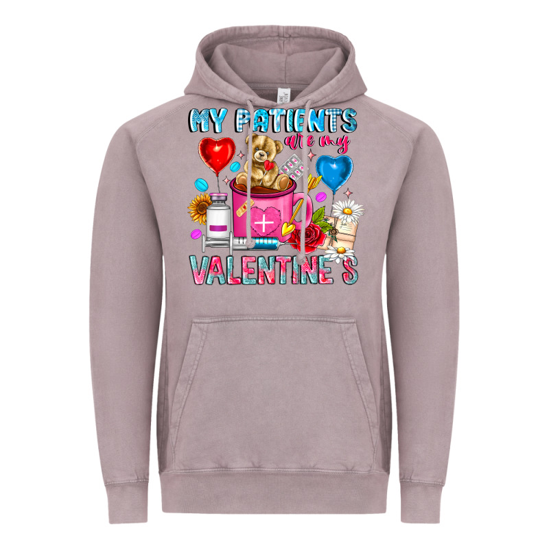 My Patients Is Valentines Vintage Hoodie by CowhideDigitalArt | Teevron