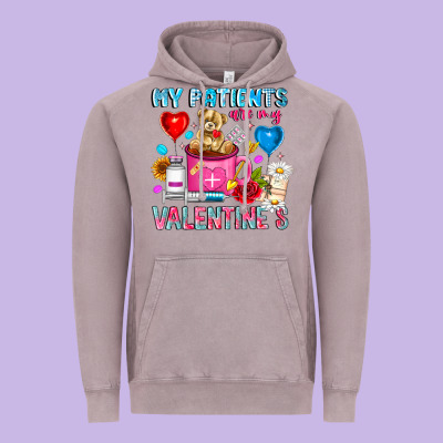 My Patients Is Valentines Vintage Hoodie Designed By Cowhidedigitalart