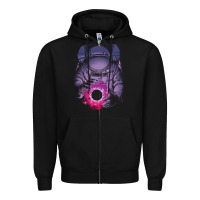 Black astronaut deep space Zipper Hoodie - maiPhamDesign