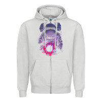 Dove Grey astronaut deep space Zipper Hoodie - maiPhamDesign