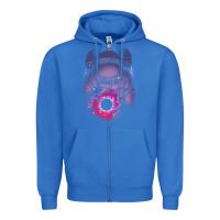 Astronaut Deep Space Zipper Hoodie | Teevron