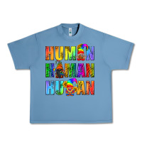 Pebble Blue Human Pride Lgbt Urban Heavy Tee - BundleAndBundleShop