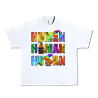 White Human Pride Lgbt Urban Heavy Tee - BundleAndBundleShop