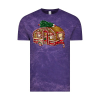 Cloud Purple caravan gingerbread Vintage Tee - FaDigitalArtStudio