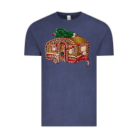 Vintage Denim caravan gingerbread Vintage Tee - FaDigitalArtStudio