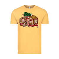 Vintage Mustard caravan gingerbread Vintage Tee - FaDigitalArtStudio