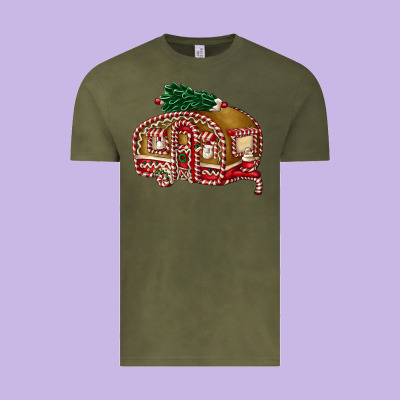 Caravan Gingerbread Vintage Tee Designed By Fadigitalartstudio