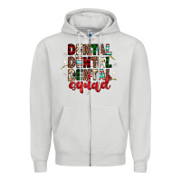 Dove Grey Christmas dental squad Zipper Hoodie - JahusDesignShop