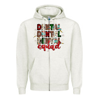 Oatmeal Heather Christmas dental squad Zipper Hoodie - JahusDesignShop