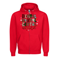 Red Christmas dental squad Zipper Hoodie - JahusDesignShop