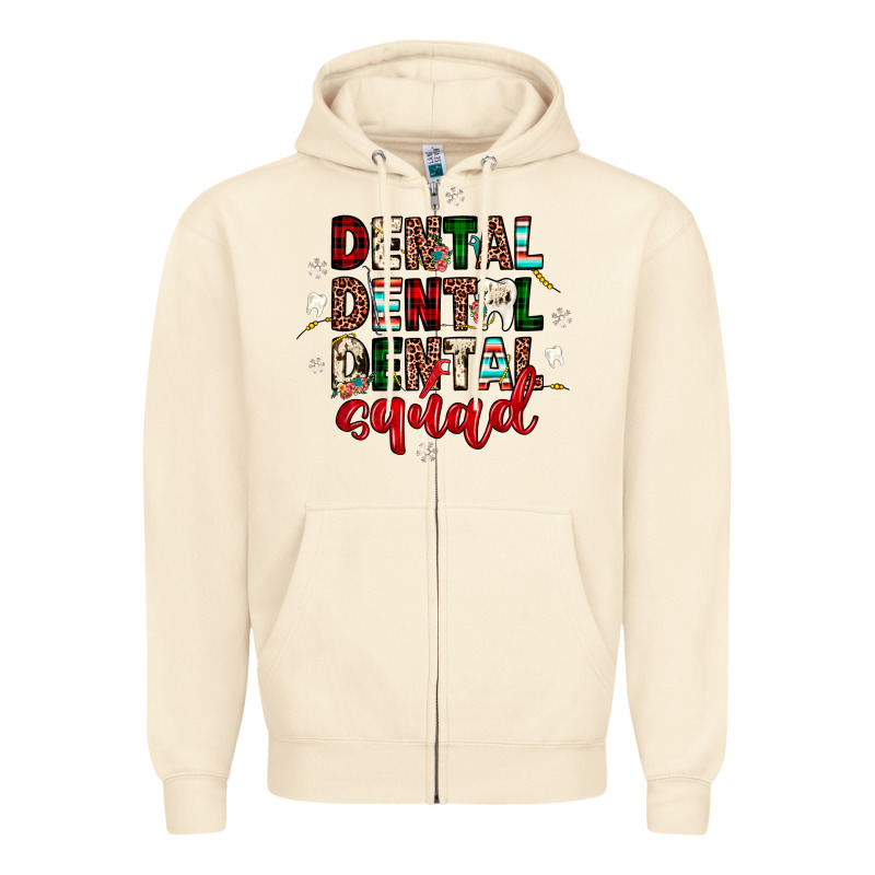Christmas Dental Squad Zipper Hoodie by JahusDesignShop | Teevron