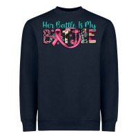 Navy her battle is my battle Heavyweight Sweatshirt - JahusDesignShop
