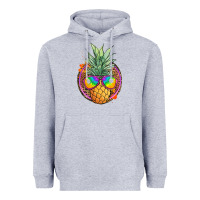 Heather Grey pineapple and glasses Heavyweight Hoodie - JahusDesignShop
