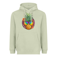 Matcha pineapple and glasses Heavyweight Hoodie - JahusDesignShop