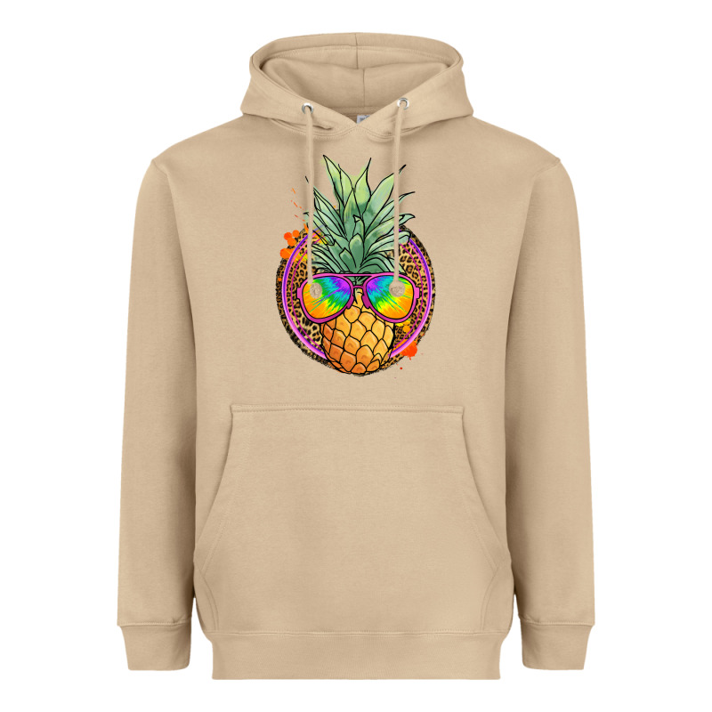 Pineapple And Glasses Heavyweight Hoodie by JahusDesignShop | Teevron