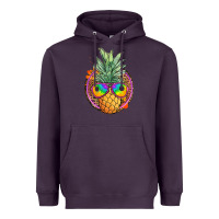 Plum pineapple and glasses Heavyweight Hoodie - JahusDesignShop