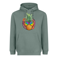 Sage pineapple and glasses Heavyweight Hoodie - JahusDesignShop