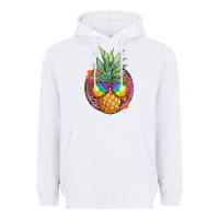 White pineapple and glasses Heavyweight Hoodie - JahusDesignShop