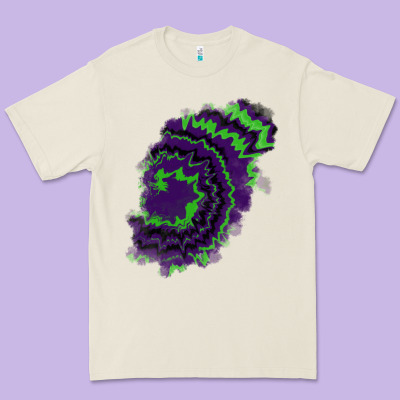 Tie Dye Patch Premium Tee Designed By Ranaportraitstore
