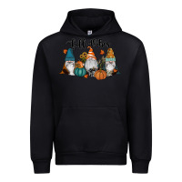 Black Fall Vibes Gnomes Urban Hoodie - RanaPortraitStore