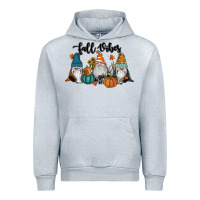 Heather Grey Fall Vibes Gnomes Urban Hoodie - RanaPortraitStore