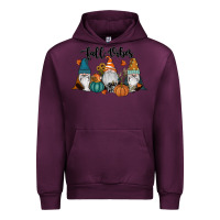Mauve Wine Fall Vibes Gnomes Urban Hoodie - RanaPortraitStore