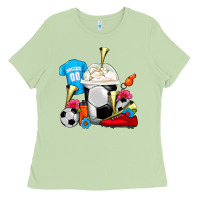 Soccer Frappe Coffee Ladies Tee | Teevron