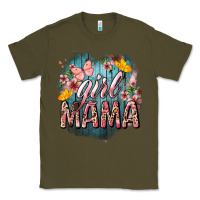Army Green Girl mama butterfly mother's day Classic Tee - HowdyJamesFarm