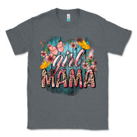 Charcoal Heather Girl mama butterfly mother's day Classic Tee - HowdyJamesFarm
