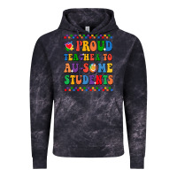 Cloud Black Proud Teacher to au-some student Vintage Hoodie - CowhideDigitalArt
