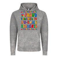 Cloud Rock Proud Teacher to au-some student Vintage Hoodie - CowhideDigitalArt