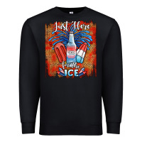 Black just here for the ice Premium Sweatshirt - JahusDesignShop